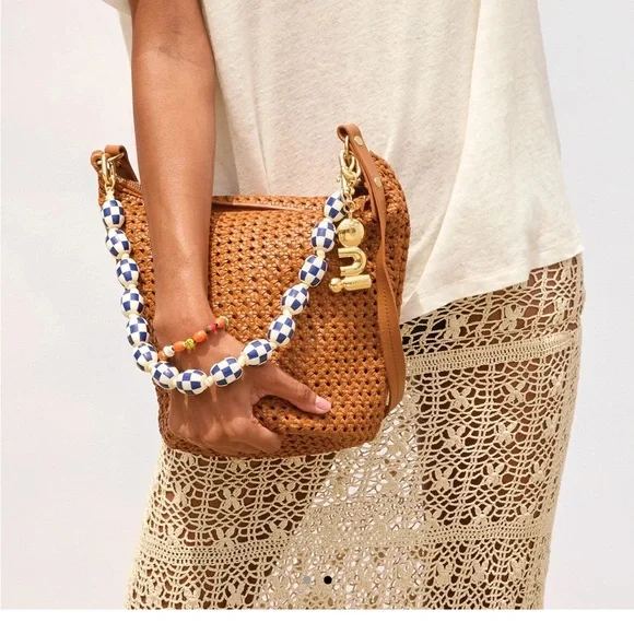 Clare V Gold 'Oui' Mylar Keychain Fob - Picture 3 of 3